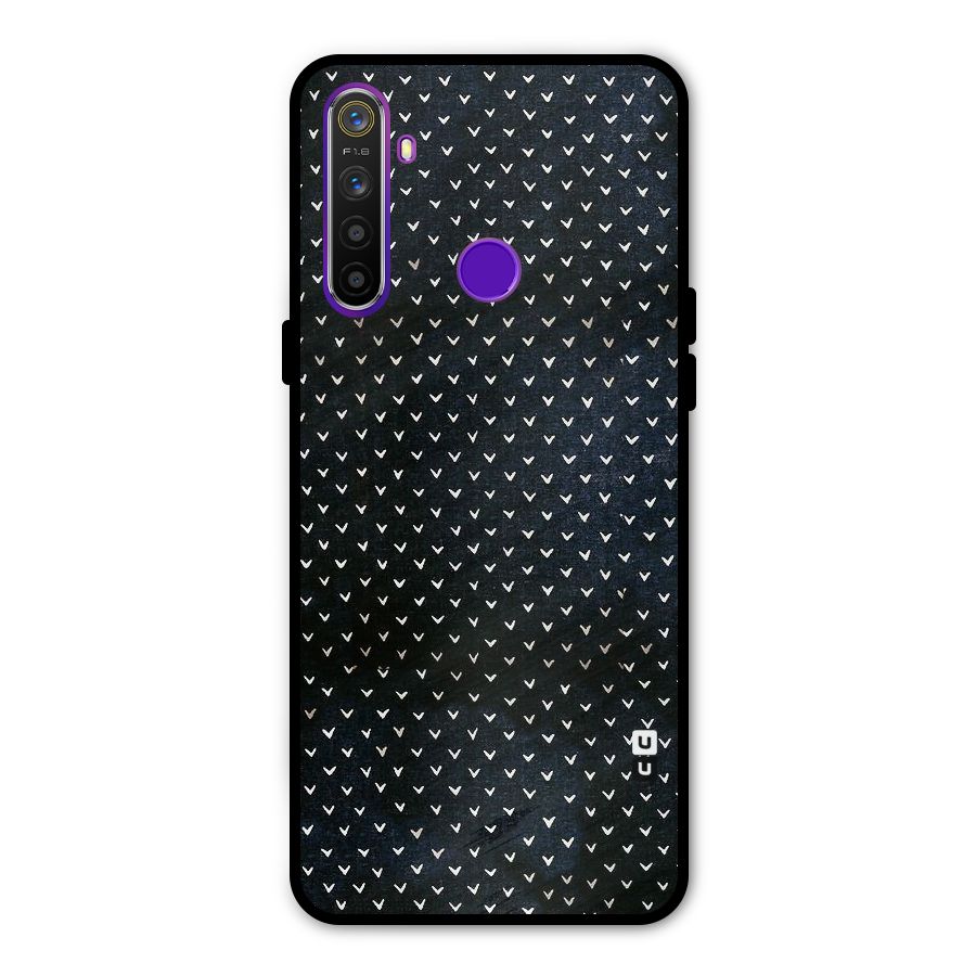 Tiny White Hearts Metal Back Case for Realme 5i