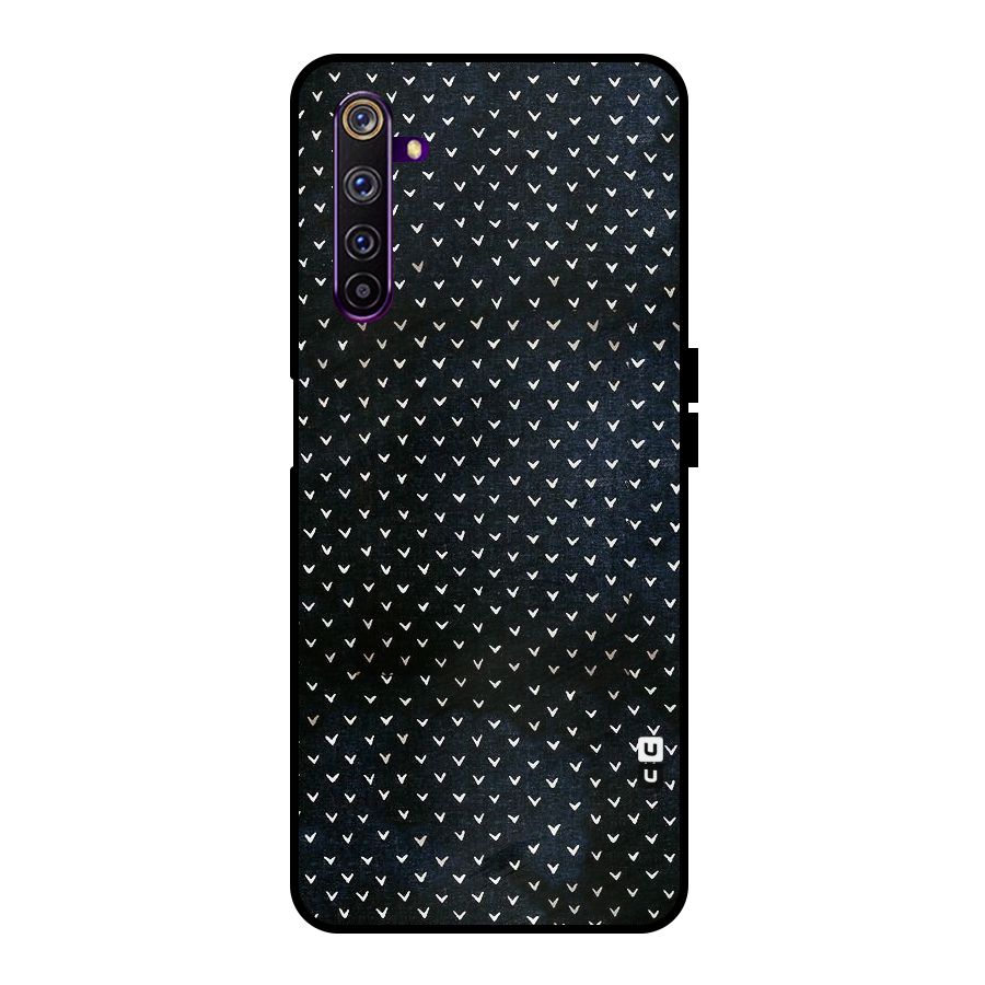 Tiny White Hearts Metal Back Case for Realme 6 Pro