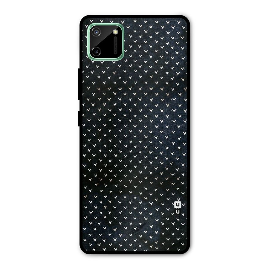 Tiny White Hearts Metal Back Case for Realme C11
