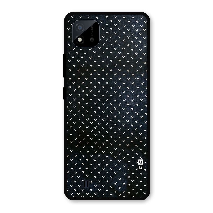Tiny White Hearts Metal Back Case for Realme C11 2021