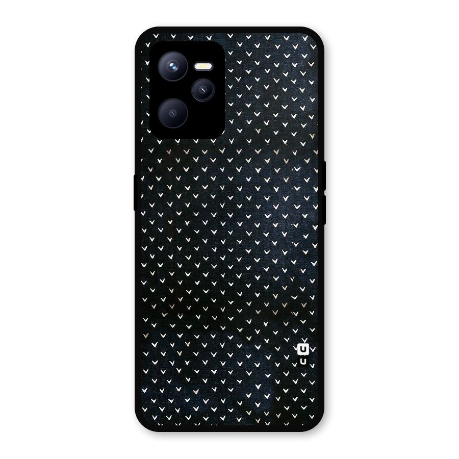 Tiny White Hearts Metal Back Case for Realme C35