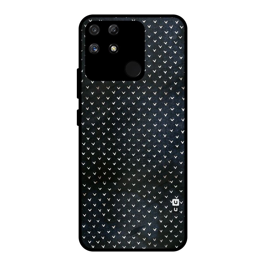 Tiny White Hearts Metal Back Case for Realme Narzo 50A
