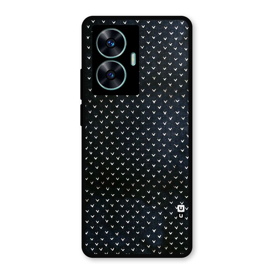 Tiny White Hearts Metal Back Case for Realme Narzo N55