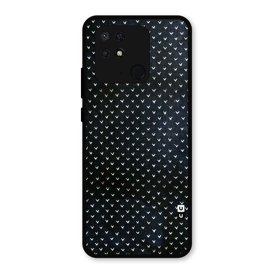 Tiny White Hearts Metal Back Case for Redmi 10 Power