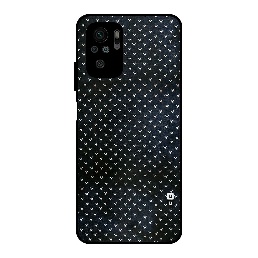 Tiny White Hearts Metal Back Case for Redmi Note 10S