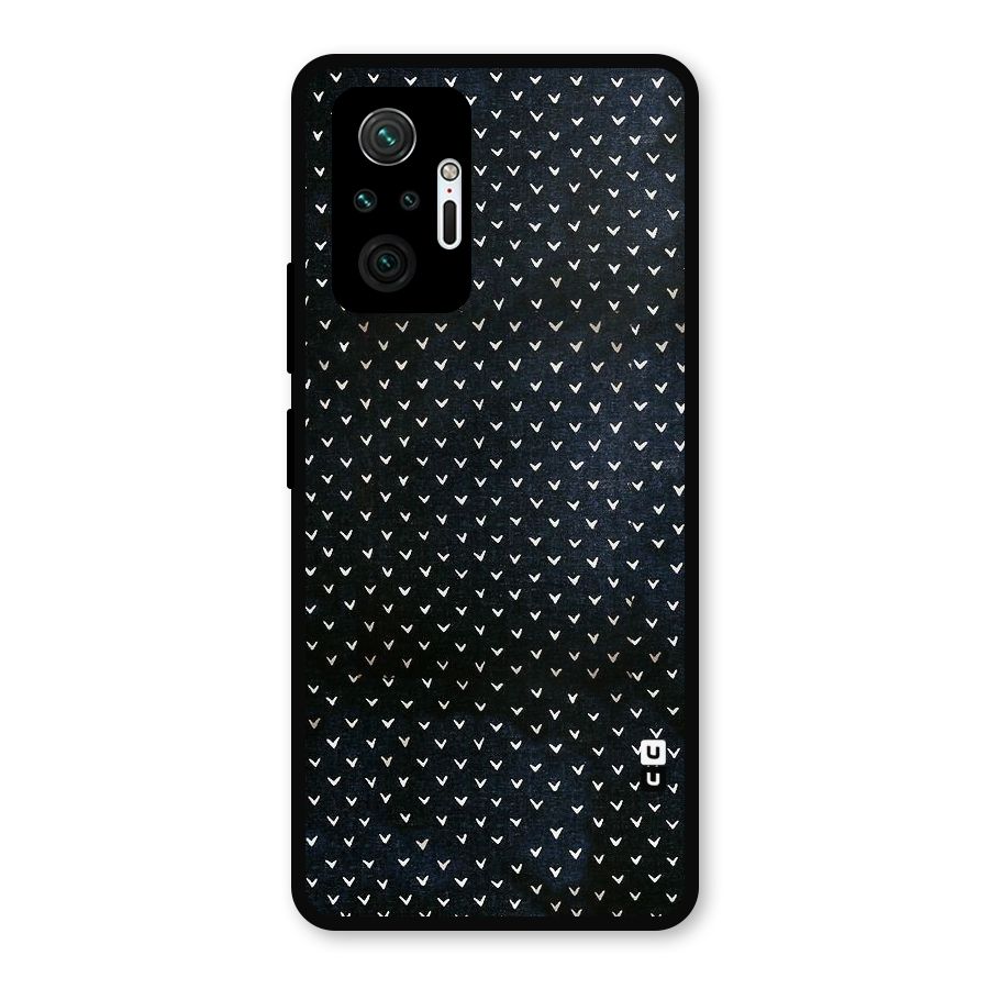 Tiny White Hearts Metal Back Case for Redmi Note 10 Pro