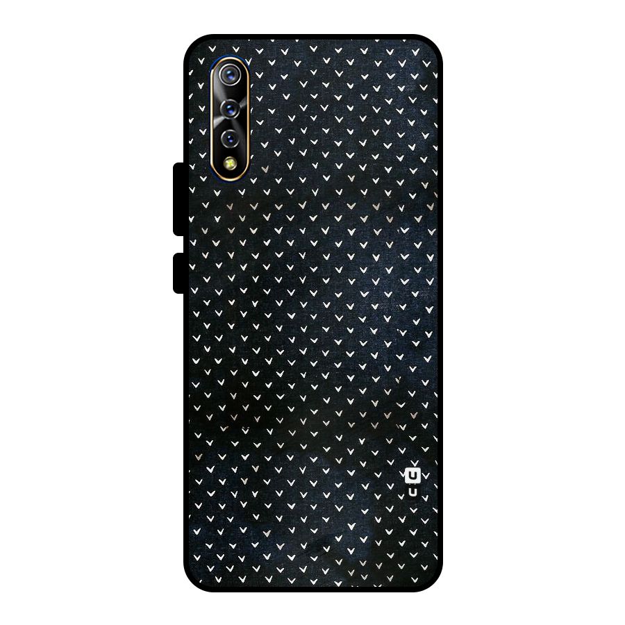 Tiny White Hearts Metal Back Case for Vivo S1