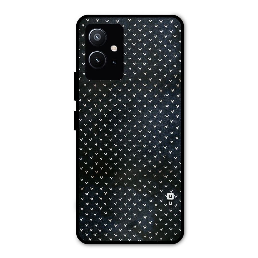 Tiny White Hearts Metal Back Case for Vivo T1 5G