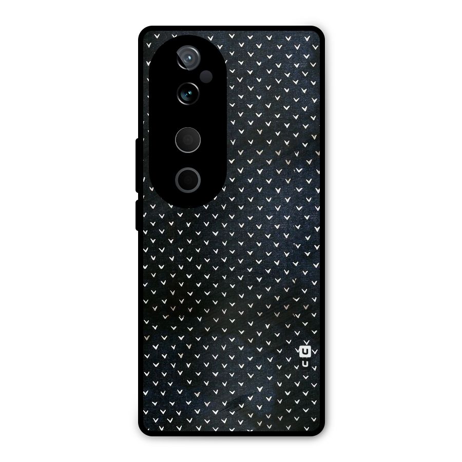 Tiny White Hearts Metal Back Case for Vivo T3 Ultra