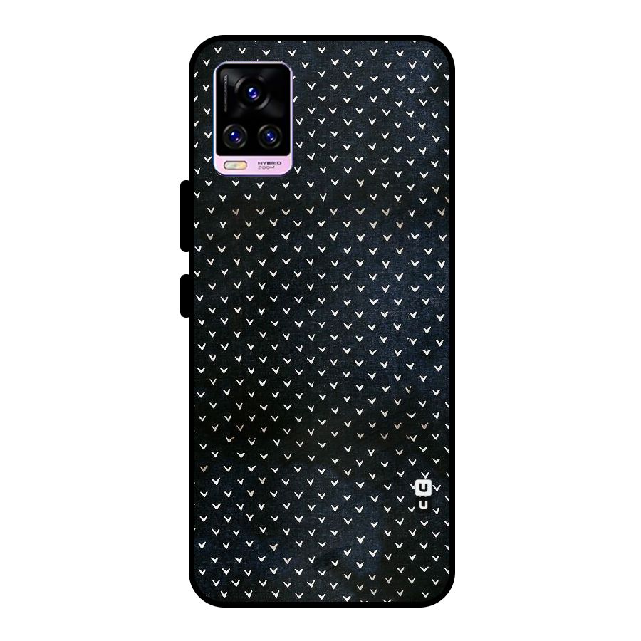 Tiny White Hearts Metal Back Case for Vivo V20 Pro