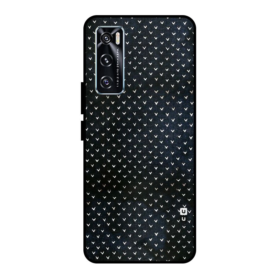 Tiny White Hearts Metal Back Case for Vivo V20 SE
