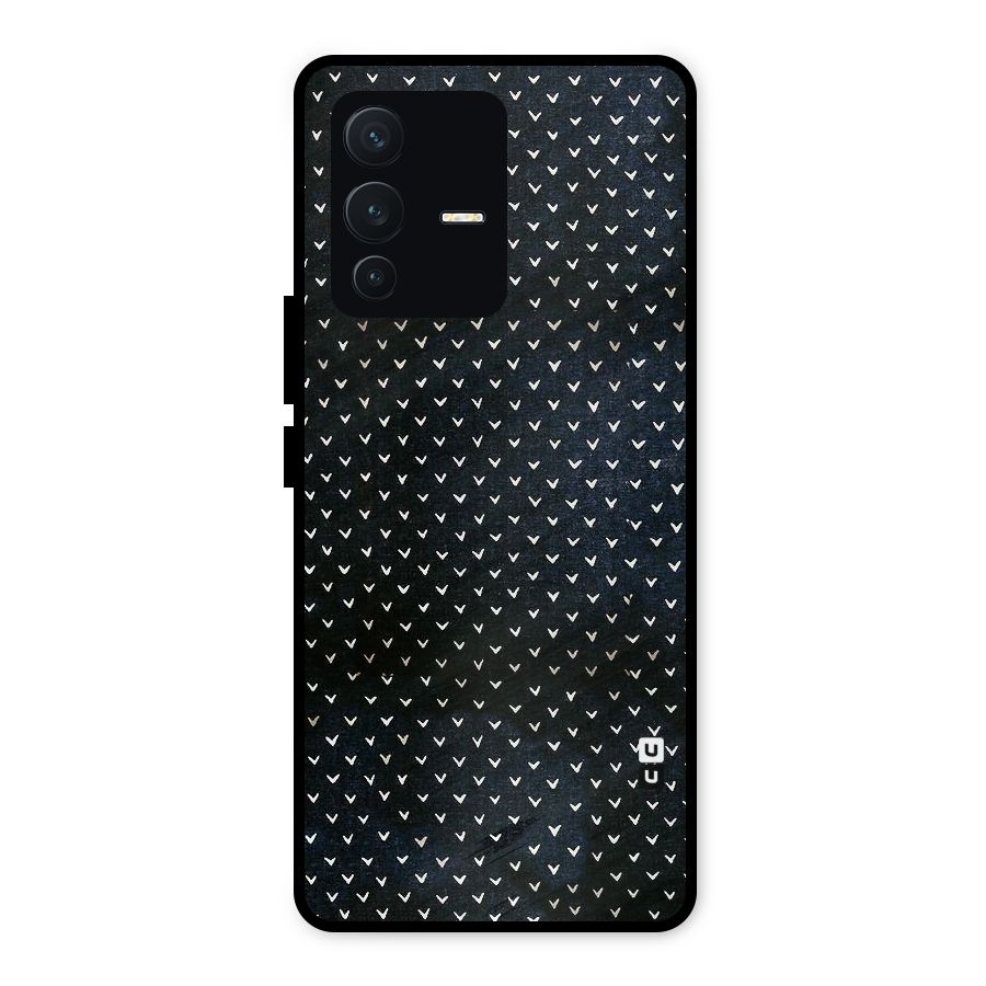 Tiny White Hearts Metal Back Case for Vivo V23 5G