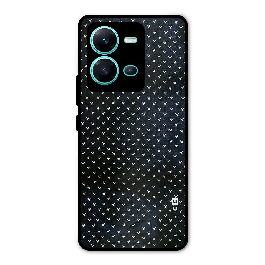 Tiny White Hearts Metal Back Case for Vivo V25