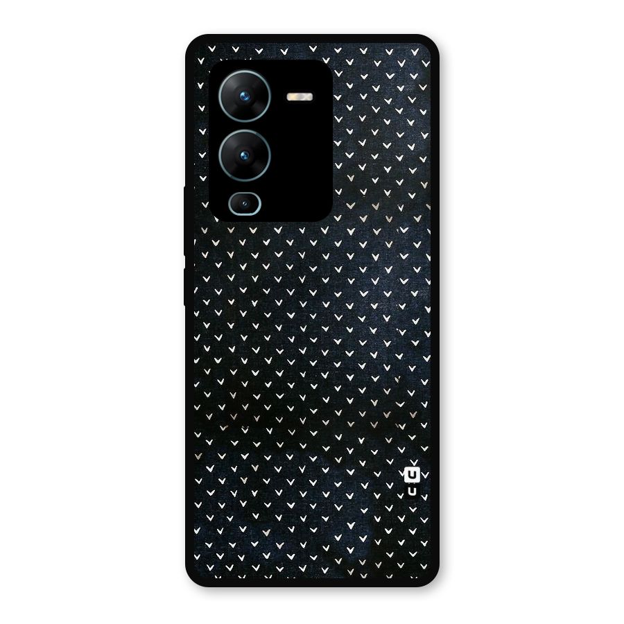 Tiny White Hearts Metal Back Case for Vivo V25 Pro