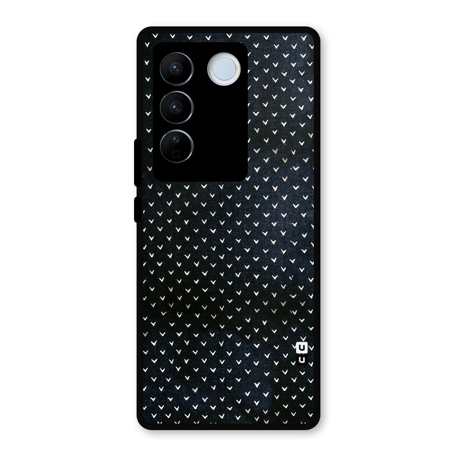 Tiny White Hearts Metal Back Case for Vivo V27