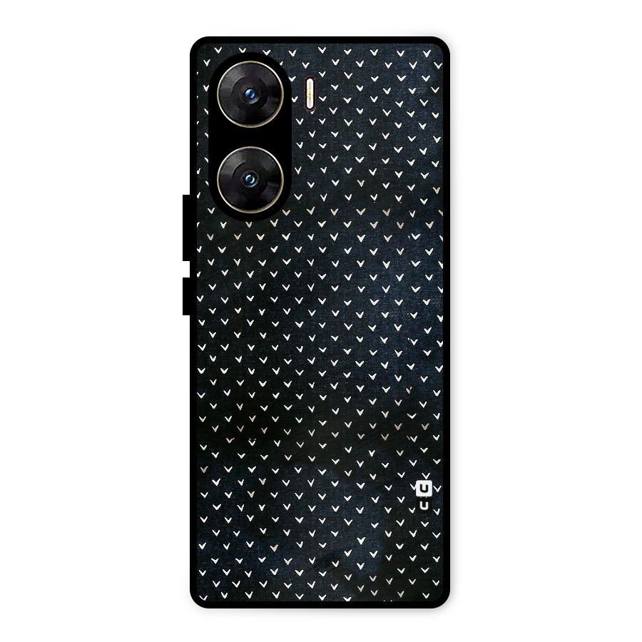 Tiny White Hearts Metal Back Case for Vivo V29e