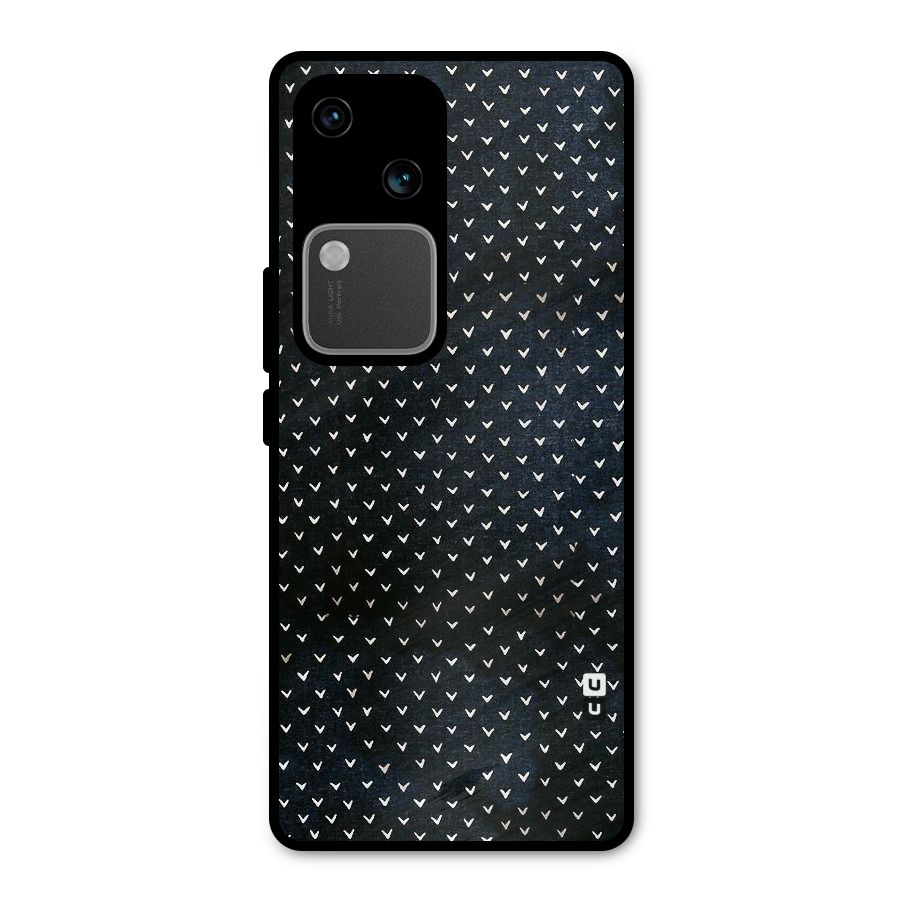 Tiny White Hearts Metal Back Case for Vivo V30