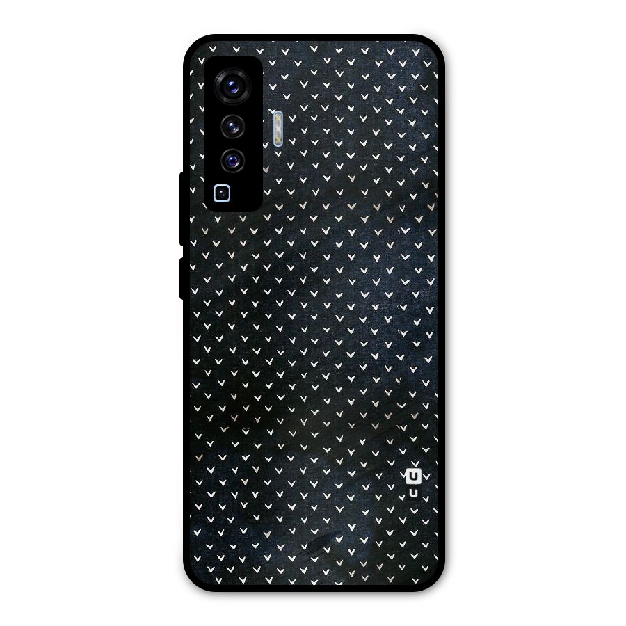 Tiny White Hearts Metal Back Case for Vivo X50