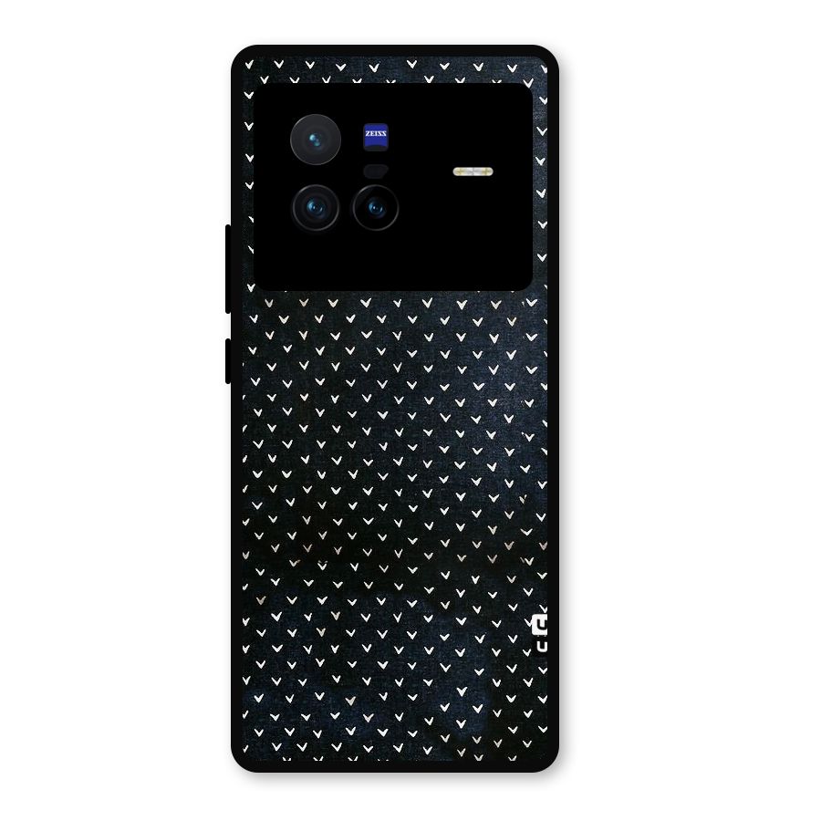 Tiny White Hearts Metal Back Case for Vivo X80