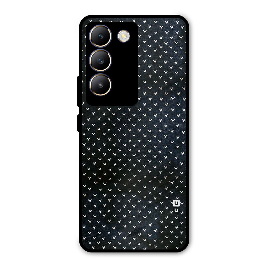 Tiny White Hearts Metal Back Case for Vivo Y200e