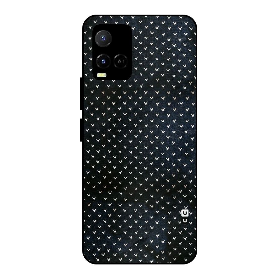 Tiny White Hearts Metal Back Case for Vivo Y21