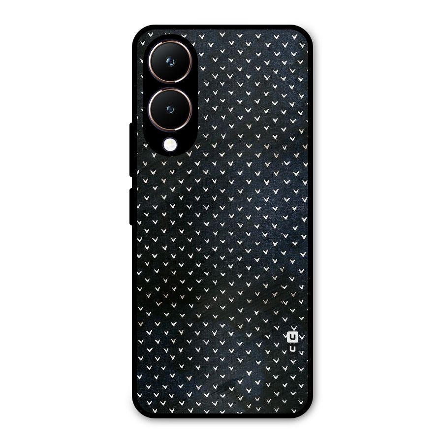 Tiny White Hearts Metal Back Case for Vivo Y28