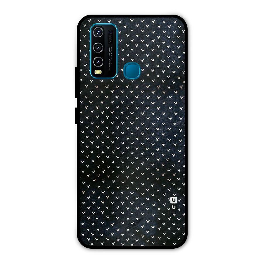 Tiny White Hearts Metal Back Case for Vivo Y30