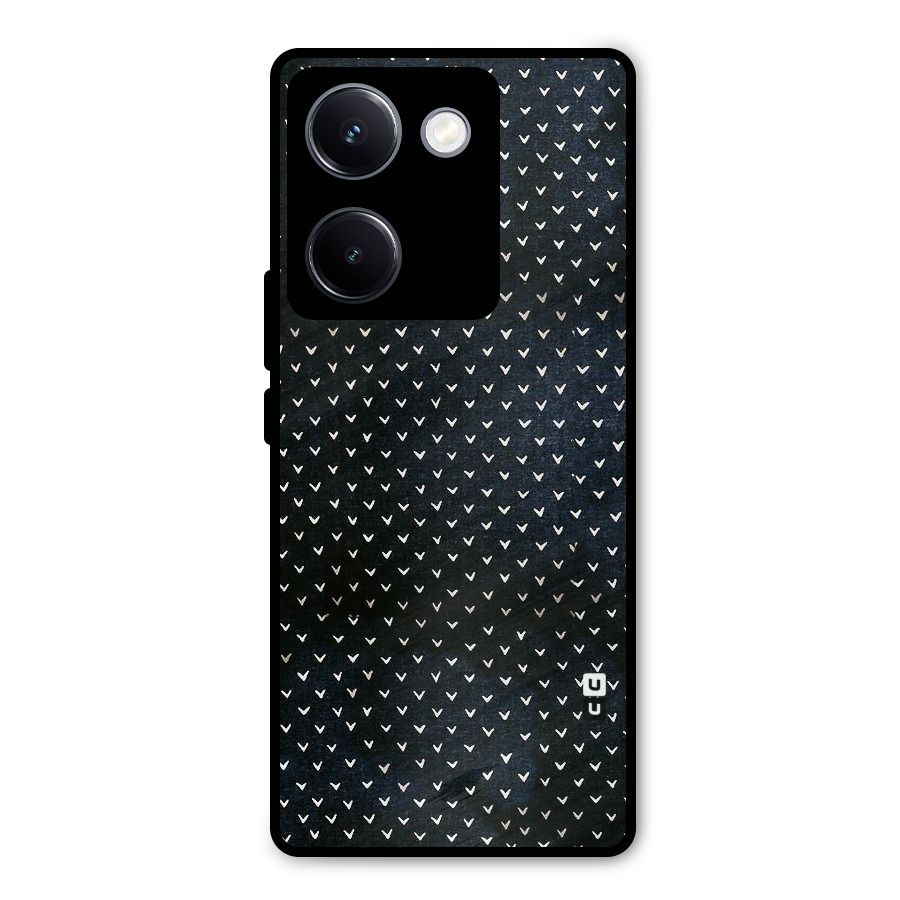 Tiny White Hearts Metal Back Case for Vivo Y300 Plus
