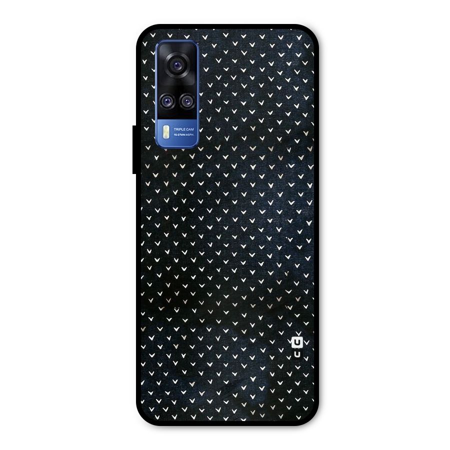 Tiny White Hearts Metal Back Case for Vivo Y31