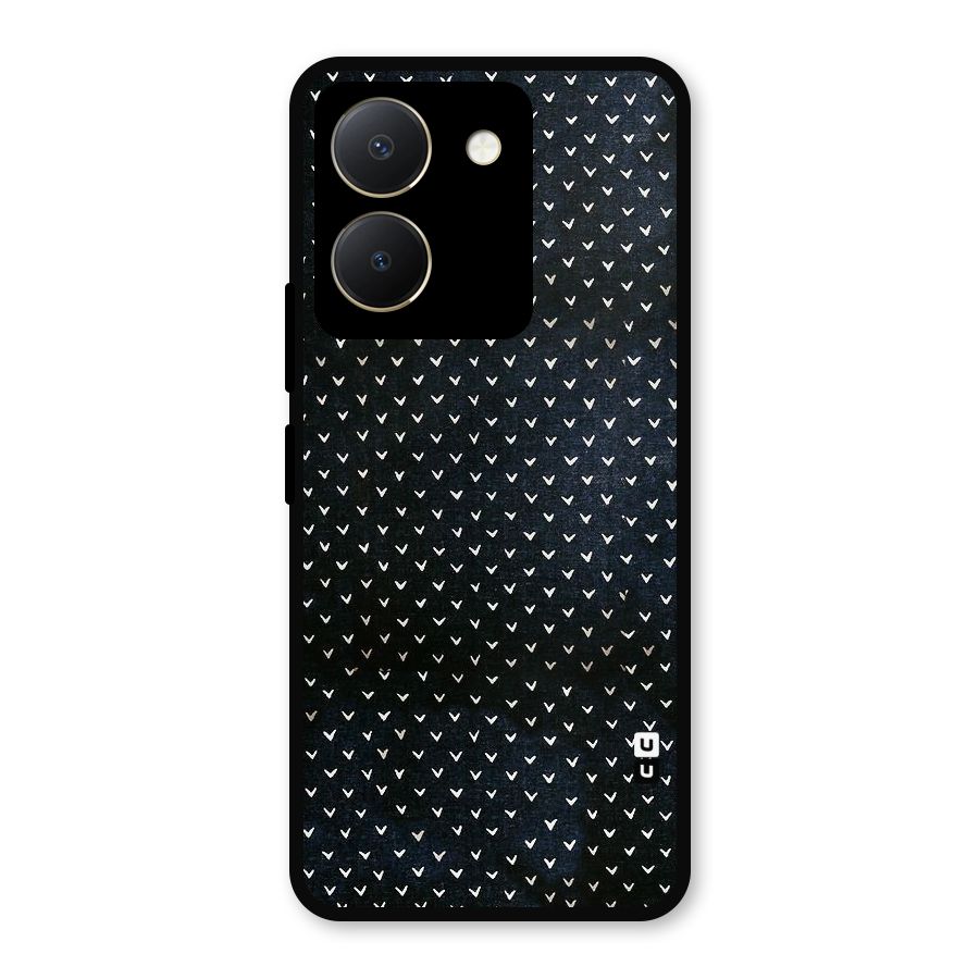 Tiny White Hearts Metal Back Case for Vivo Y36