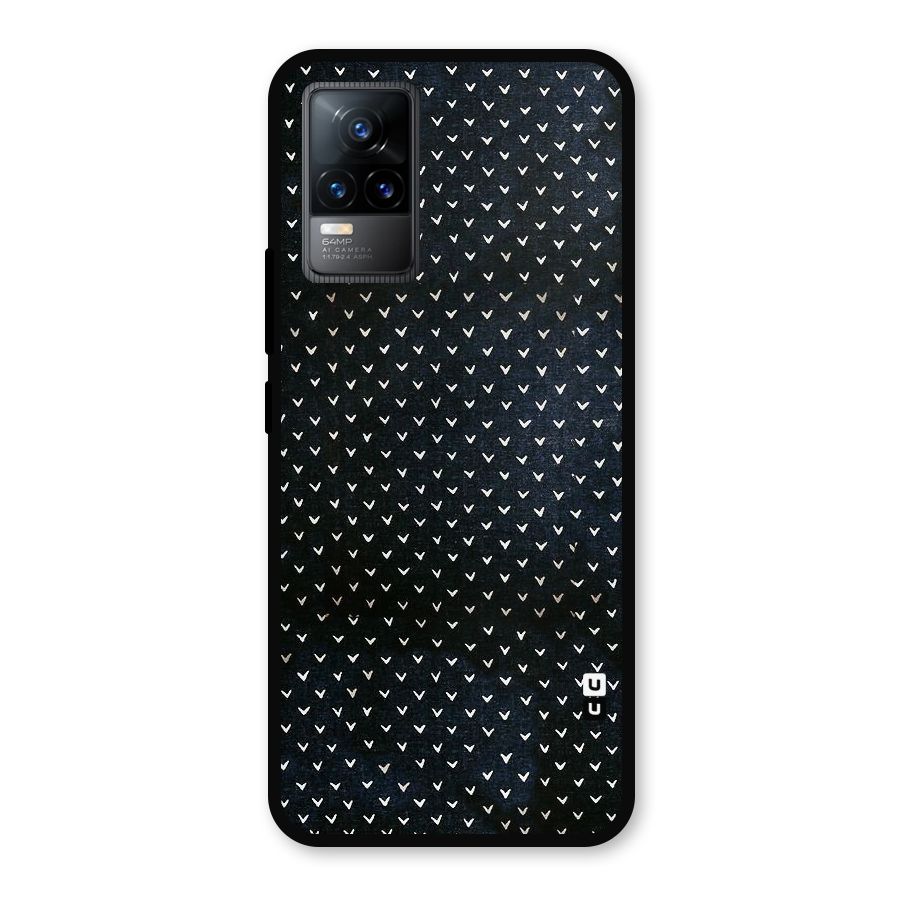 Tiny White Hearts Metal Back Case for Vivo Y73