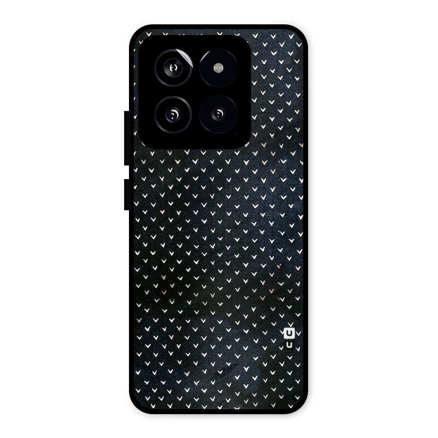 Tiny White Hearts Metal Back Case for Xiaomi 14