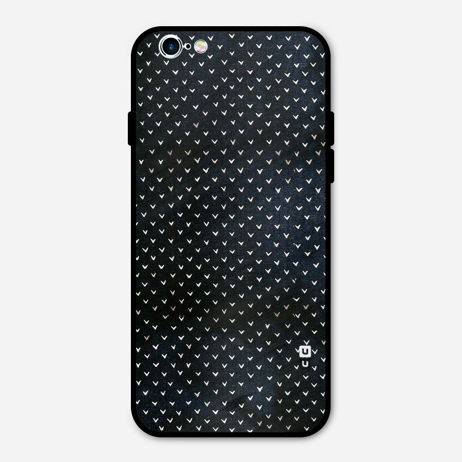 Tiny White Hearts Metal Back Case for iPhone 6 6s