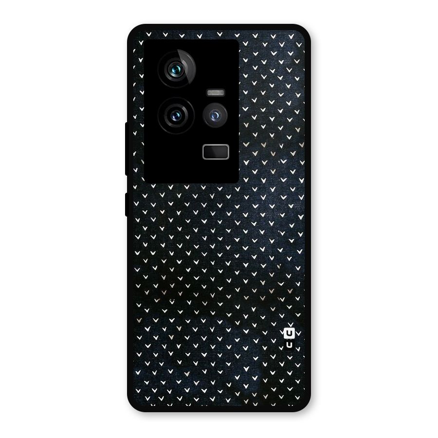 Tiny White Hearts Metal Back Case for iQOO 11 5G