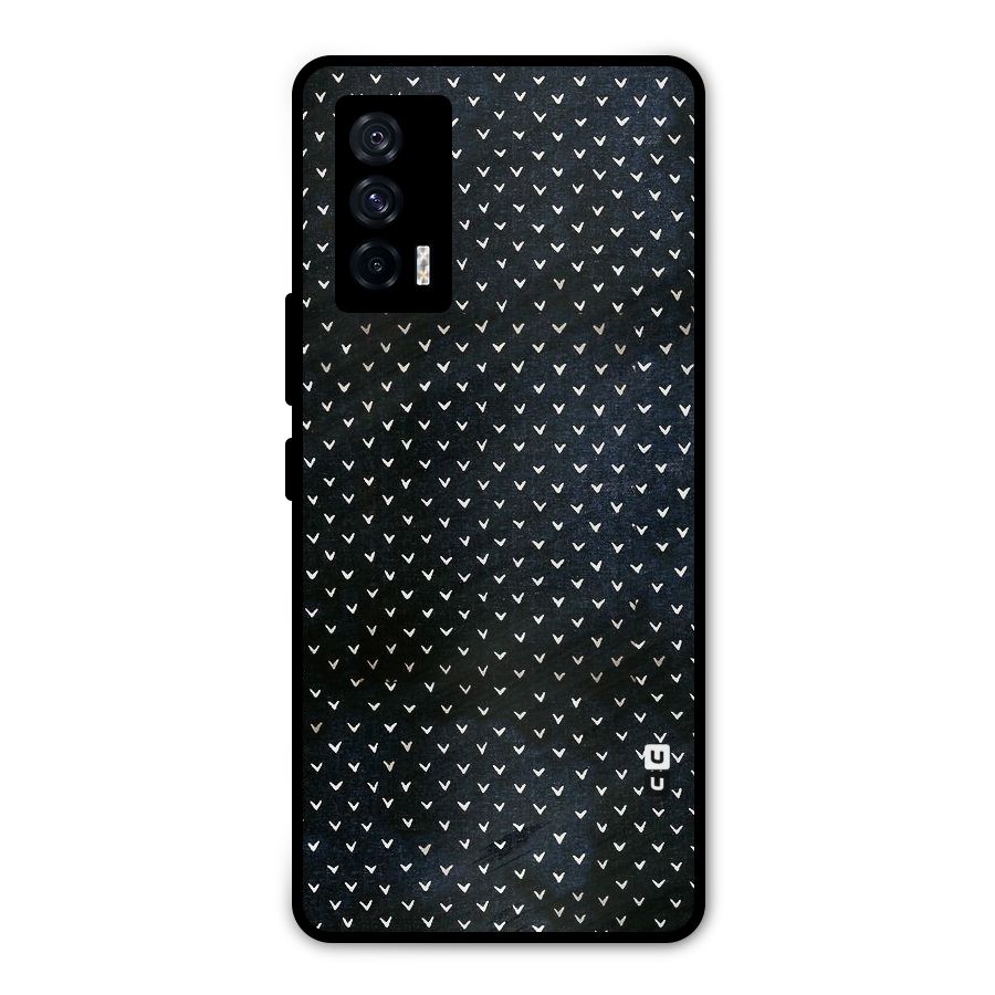 Tiny White Hearts Metal Back Case for iQOO 7 5G