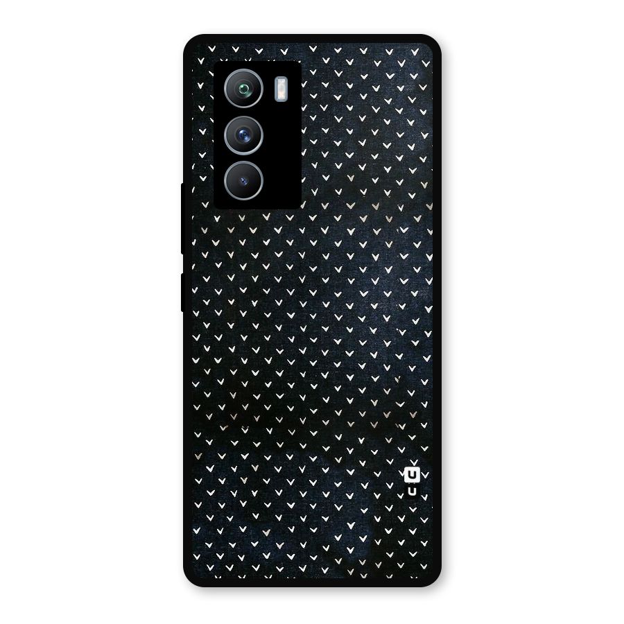 Tiny White Hearts Metal Back Case for iQOO 9 SE
