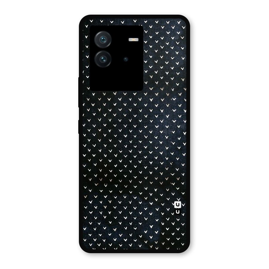 Tiny White Hearts Metal Back Case for iQOO Neo 6 5G