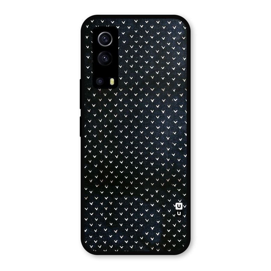 Tiny White Hearts Metal Back Case for iQOO Z3