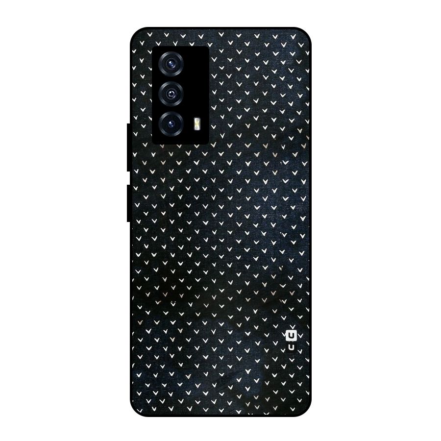 Tiny White Hearts Metal Back Case for iQOO Z5