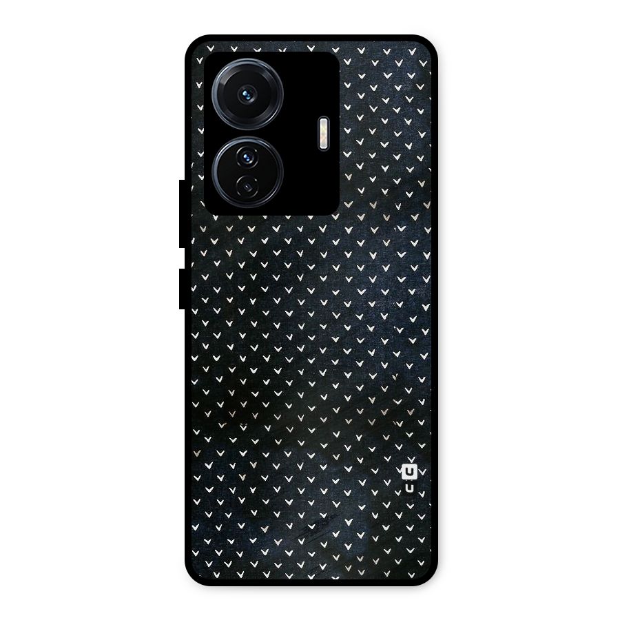 Tiny White Hearts Metal Back Case for iQOO Z6