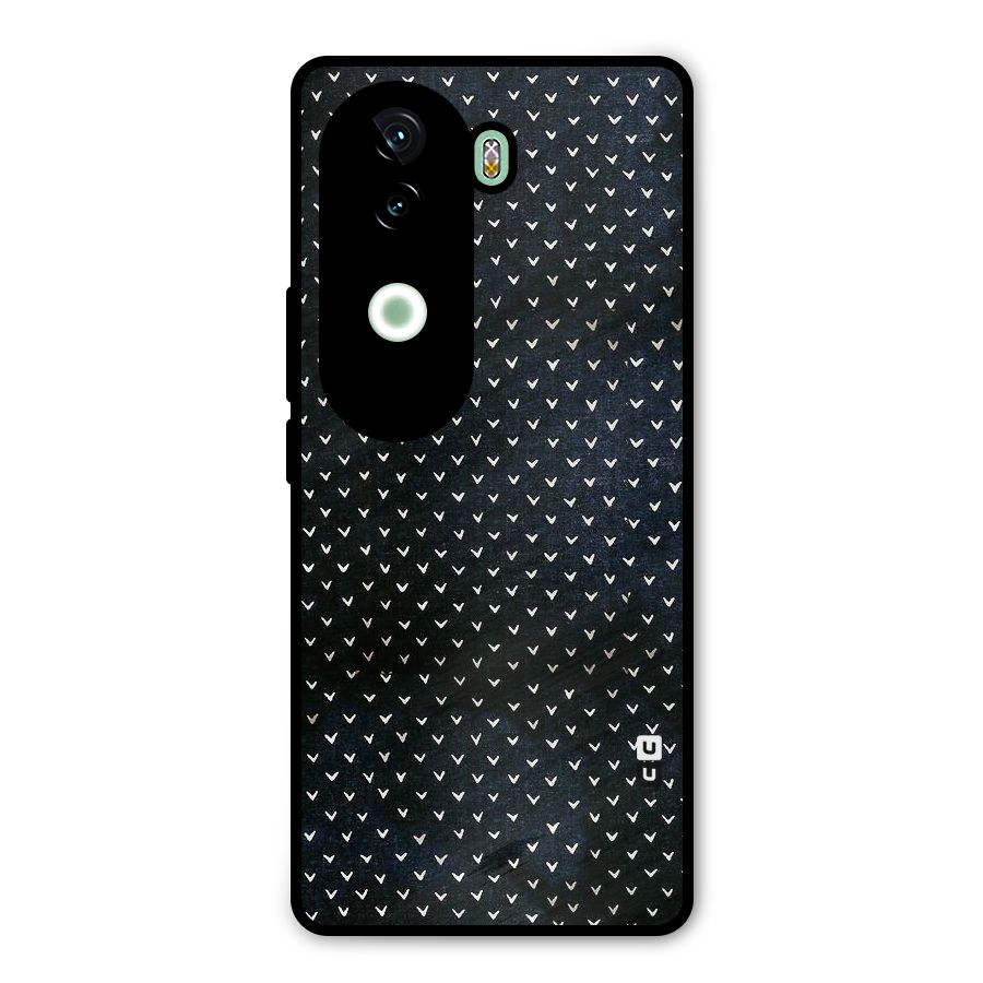 Tiny White Hearts Metal Back Case for iQOO Z9s