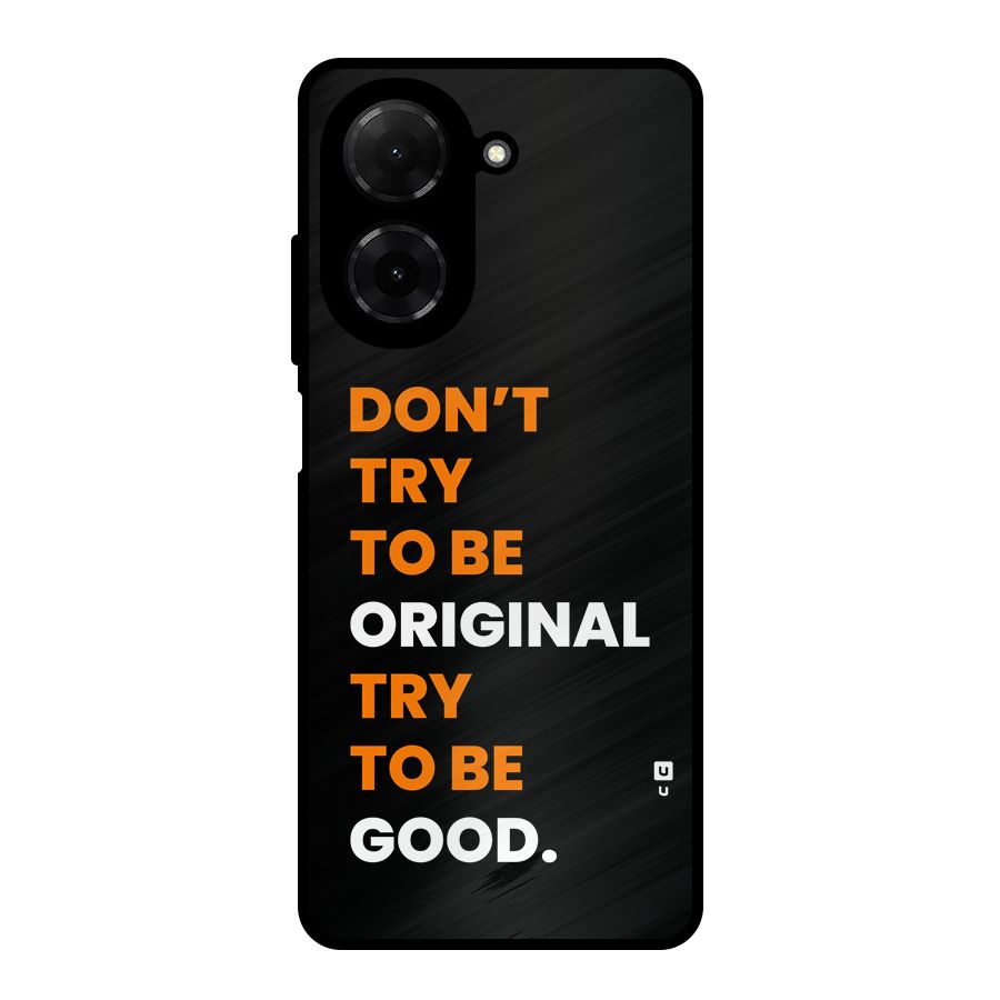 To Be Good Metal Back Case for Redmi A5 4G