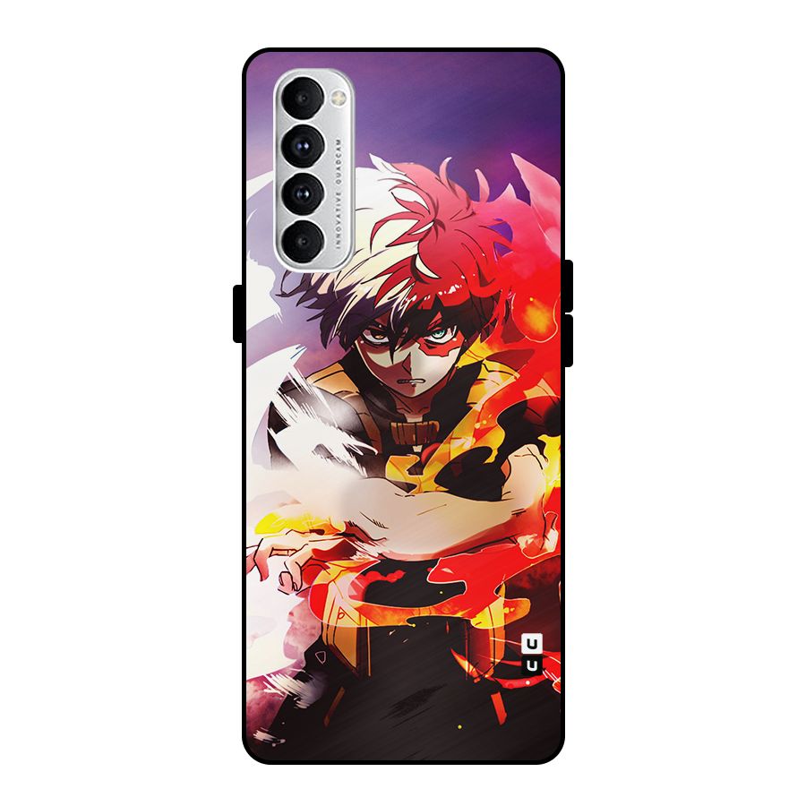 Todoroki Colors Metal Back Case for Oppo Reno4 Pro