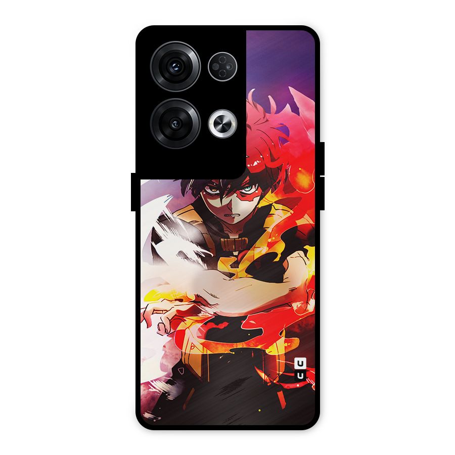 Todoroki Colors Metal Back Case for Oppo Reno8 Pro 5G