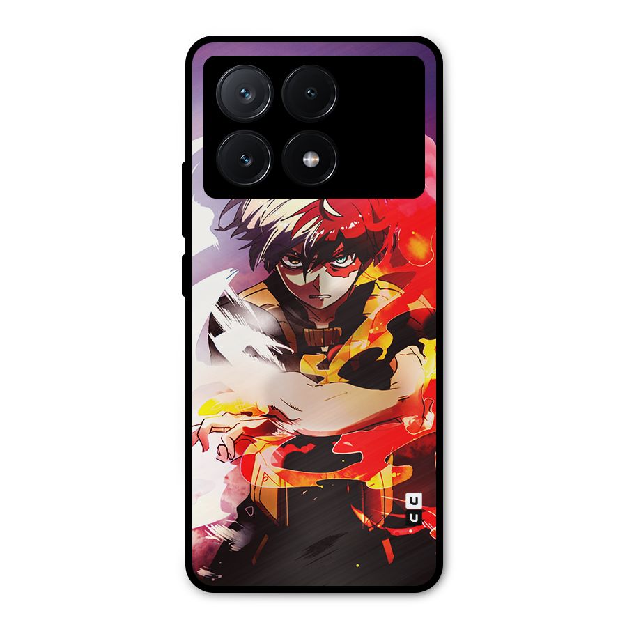 Todoroki Colors Metal Back Case for Poco X6 Pro