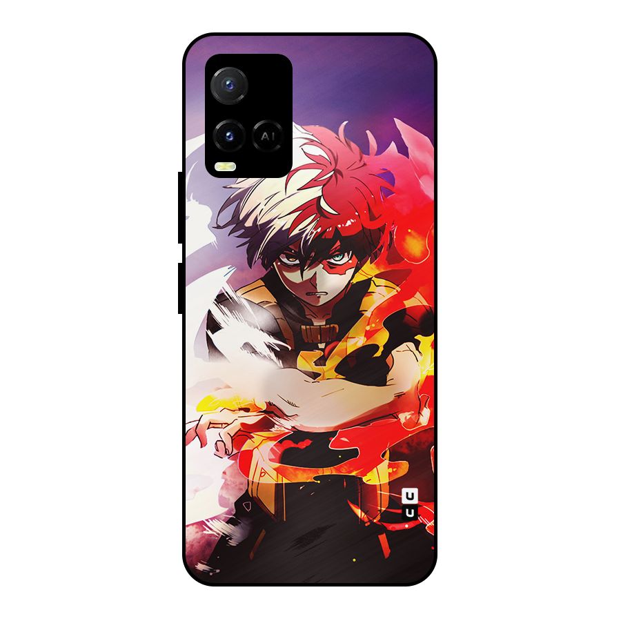 Todoroki Colors Metal Back Case for Vivo Y21A