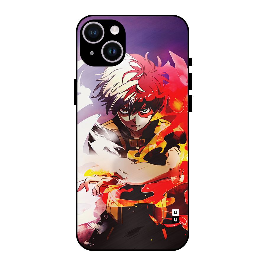 Todoroki Colors Metal Back Case for iPhone 14 Plus
