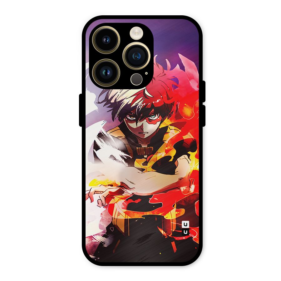 Todoroki Colors Metal Back Case for iPhone 14 Pro