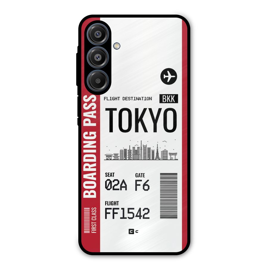 Tokyo Boarding Pass Metal Back Case for Galaxy A16 5G
