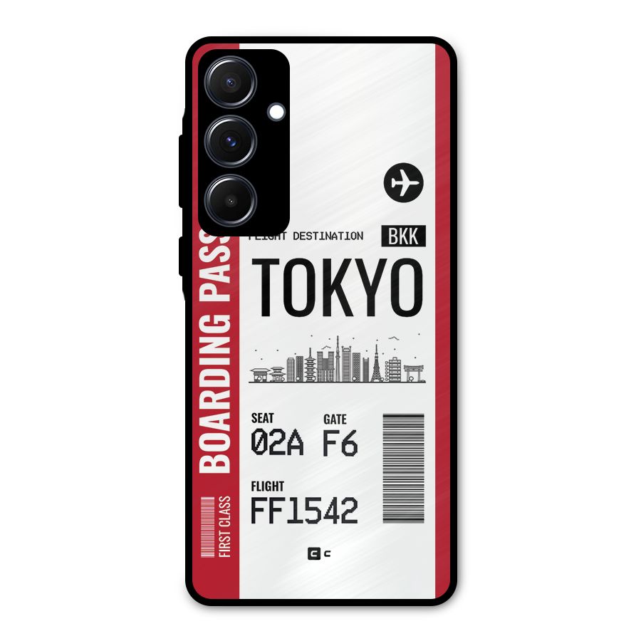 Tokyo Boarding Pass Metal Back Case for Galaxy A55